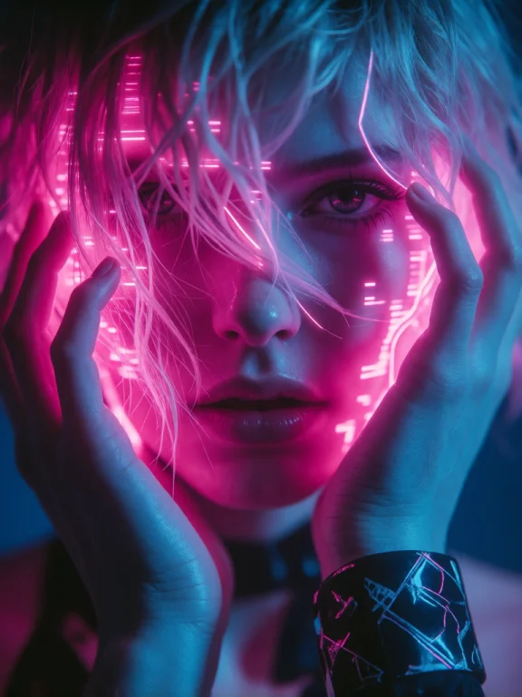 This Is A Digitally Edited Photograph Featuring A Close-up O...
