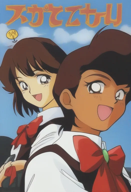 1990sstyle,retroartstyle,,1woman,brownhair,shorthair,darkski...