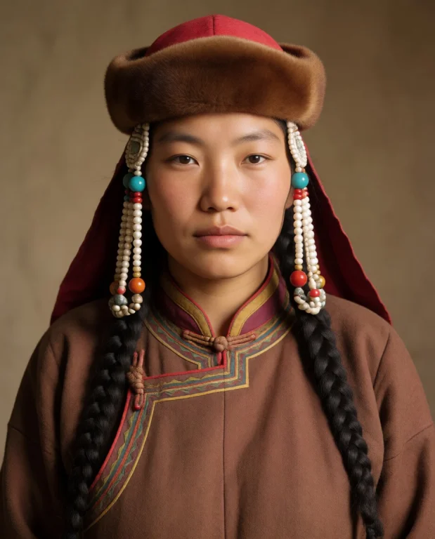 , Young Mongolian Woman,american Shot, As A Herder In 12th C...