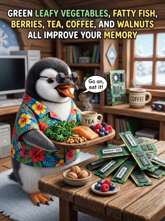 Show A Funny And Cute Image Of A Cute And Fluffy Penguin In...