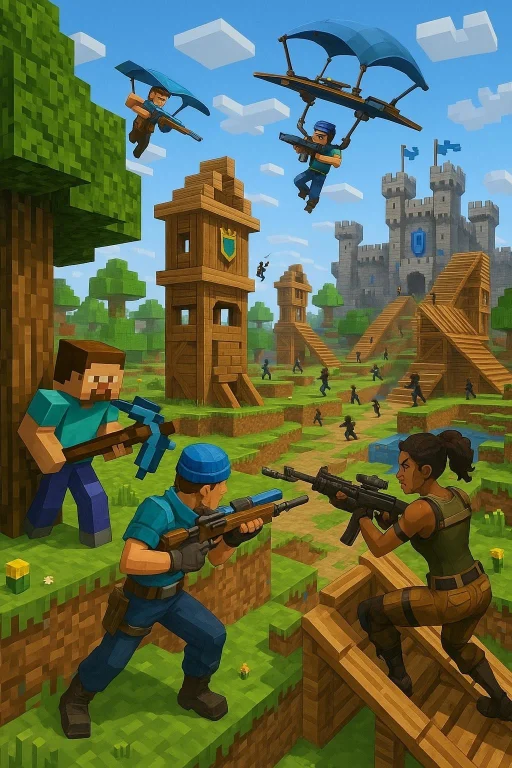 7. Minecraft  Fortnite  Clash Royale A Cubeworld Battlefield...
