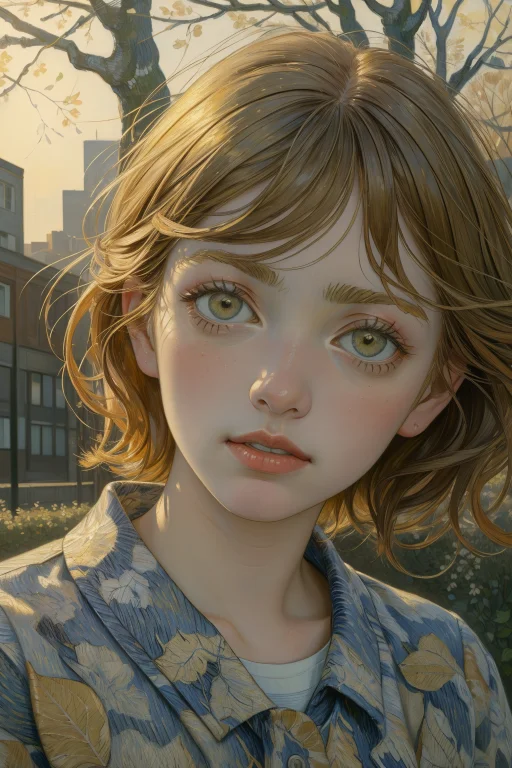 1girl, Loravangoghv21.5 Vincent Van Gogh Style, Art By Lucia...
