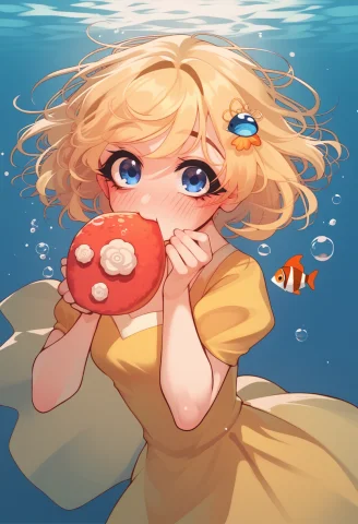 Score9, Score8up, Score7up, Break Sachiko, 1girl, Yellow Dre... — Stable Diffusion AI Prompt: score_9, score_8_up, score_7_up, BREAK sachiko, 1girl, yellow dress, eating, hai...