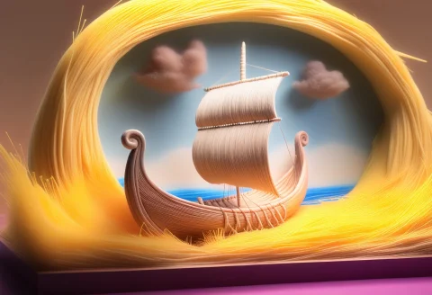 Scene Resembles A Miniature Diorama Within Its Own Reality,... — SDXL AI Prompt: scene resembles a miniature diorama within it's own reality, viking boat made en...
