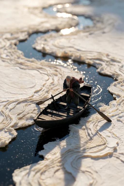 A Highly Detailed Miniature Diorama Photographed From A Slig...