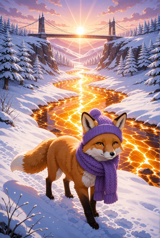 A Red Fox With Vibrant Orange Fur And A Bushy White-tipped T...
