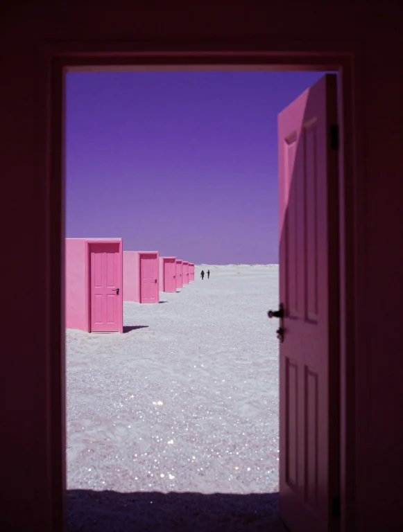 Name None Action View Through Empty Window Frame, Desert Of...
