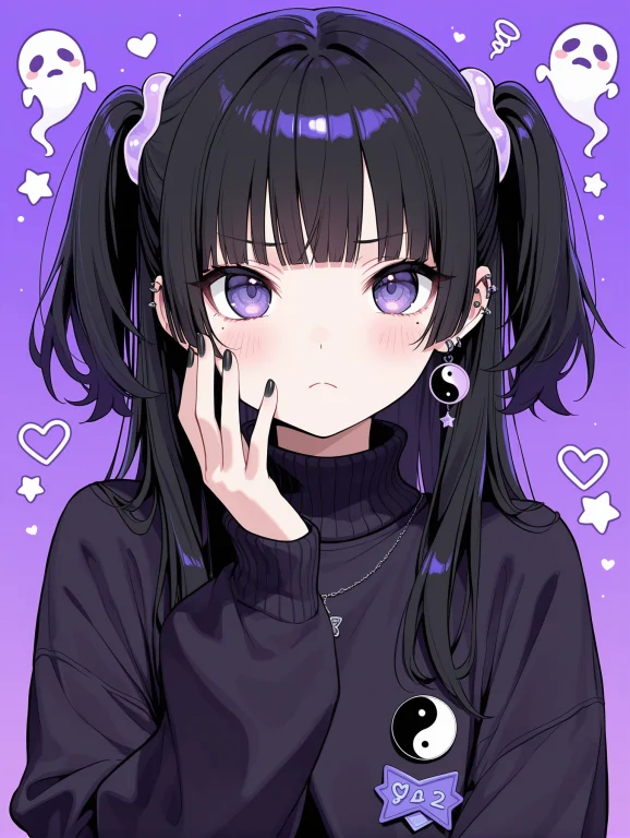 1girl, Solo, Longhair, Lookingatviewer, Blush, Blackhair, Lo...