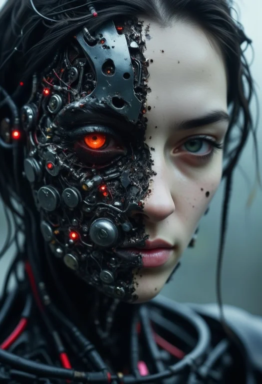 Wired-cyborg, Biomechanical, High Quality Photography Of A W...