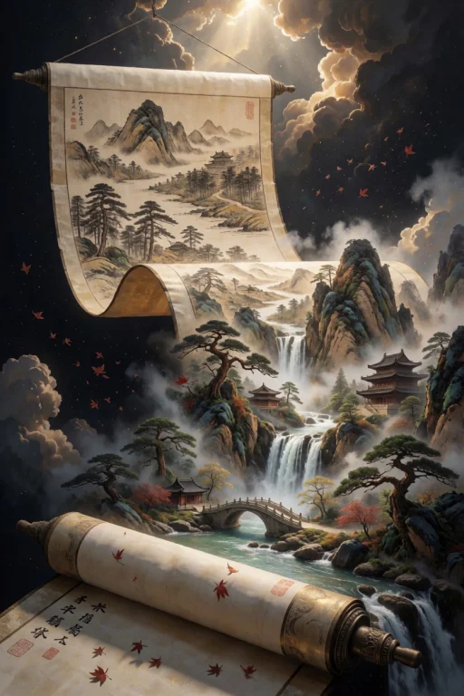 A Monumental Ancient Chinese Scroll Unfurls Through A Vast D...
