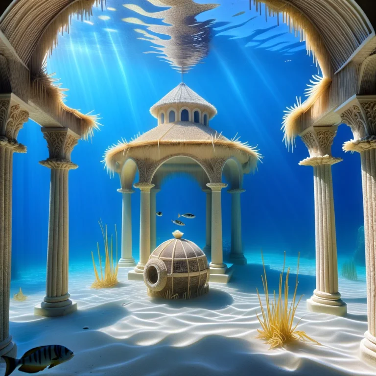An Abandoned Underwater Ballroom Constructed Entirely From W...