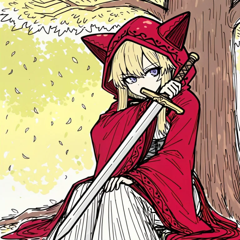 Best Quality, Sketch Style, Sharp Focus, Sketch Style, Blond...