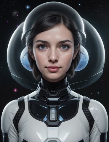 Space-themed Wes Andersoninspired Offset Compositional Symme... — Stable Diffusion AI Prompt: Space-themed Wes Anderson–inspired offset compositional symmetry via disciplined...