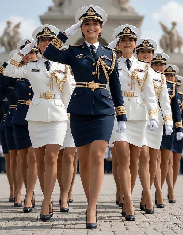 A High-resolution, Realistic Image Of A Ceremonial Naval Par...