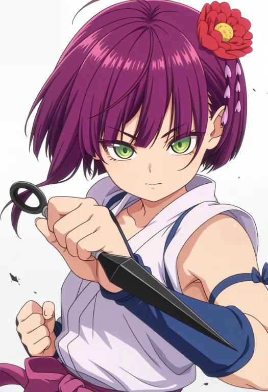 Solo,lorabotanepoch111,botan,1girl,hairflower,short Hair,gre...