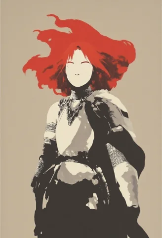 Arsmjstyle, Minimalist Vector Art Of A Frank Frazetta Fantas... — FLUX AI Prompt: ArsMJStyle, Minimalist Vector Art of a Frank Frazetta fantasy oil painting young...