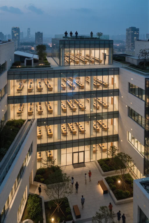 Supergroundview, A Dense Modern Vertical University City Des...