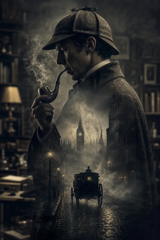 The Central Figure In The Image Is A Classic, Stern Profile...