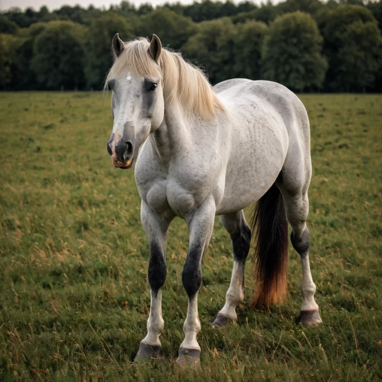 A Horse In A Field, Full-body Portrait Lorapassionv22