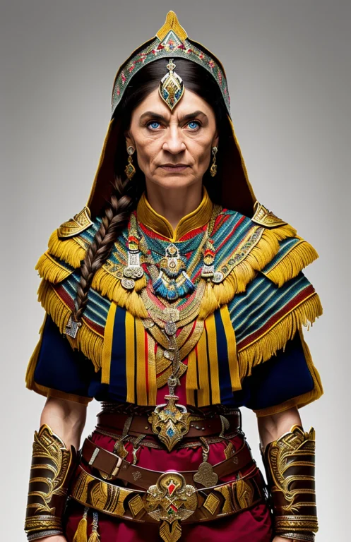 Photograph Of Olga Tkchar Warrior, Highly Detailed, Award Wi...