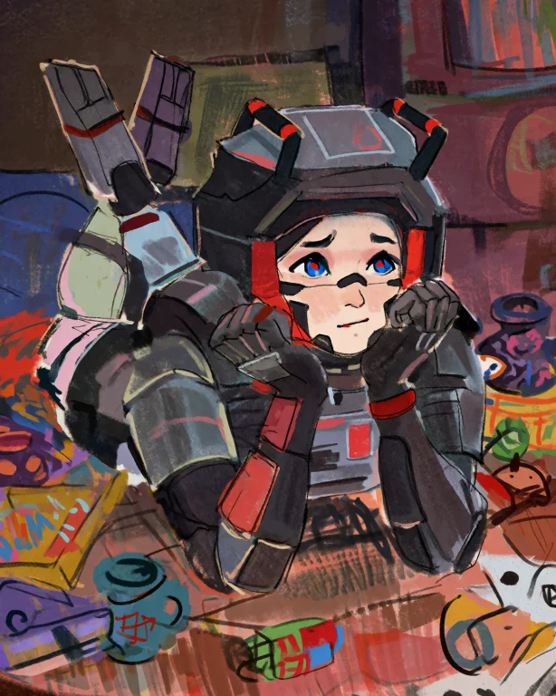 Mnhr Replika Full Body, Coloured Marker And Crayon Sketchboo...