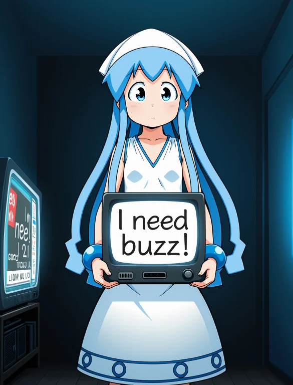 1girl, Solo, Loraikmsmillustriousv81 Ikmsm, Ikamusume, White...