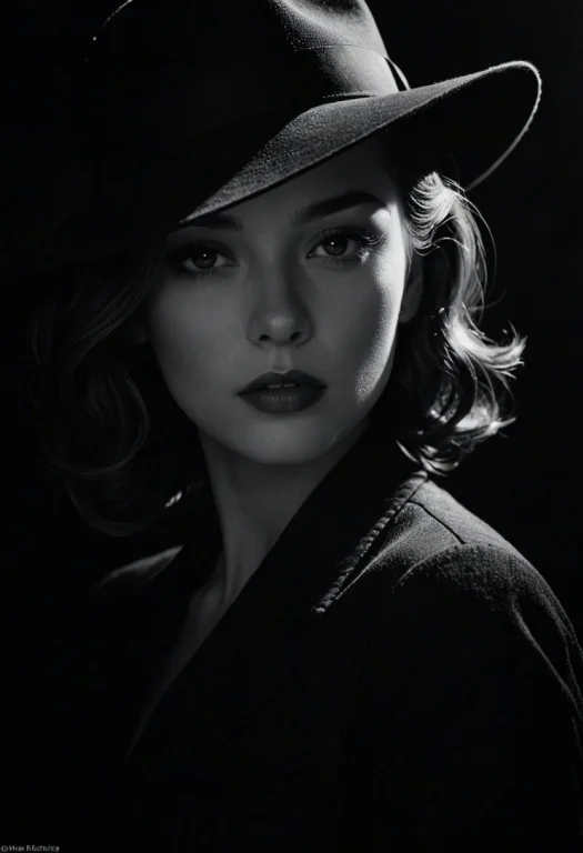 Film Noir Style Linquivera Kylin, Bold Lines, Hyper Detailed...