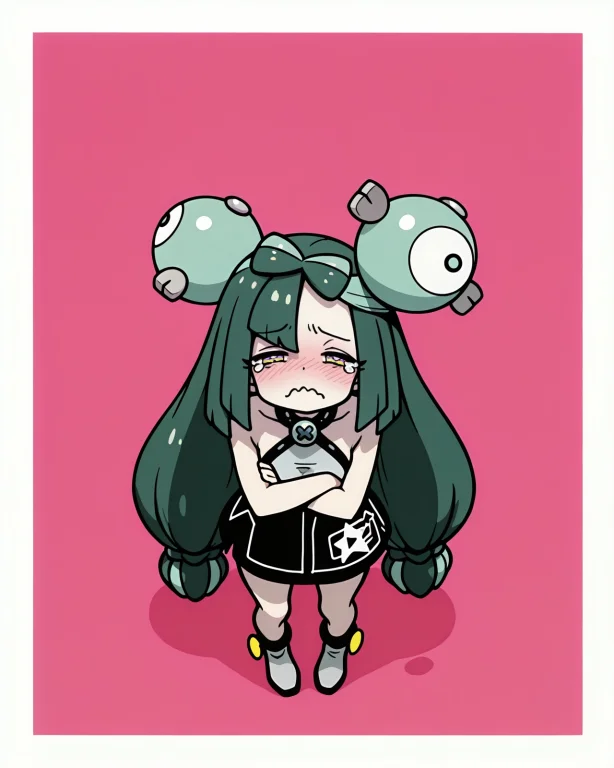 Pokemon Iono1.4, Sad, Tears, Tearing Up, Half-closed Eyes, F...