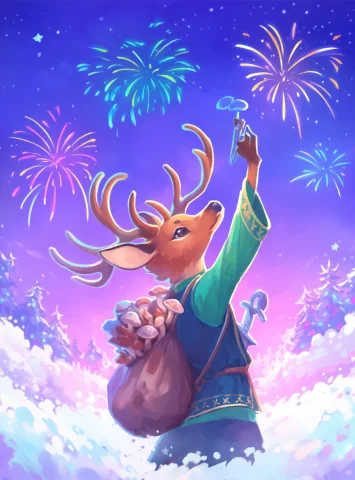 Himmis, With Peafowl Manipulation Deer Coffee Crow Fireworks... — Stable Diffusion AI Prompt: @himmis, with peafowl manipulation deer coffee crow fireworks fur pince-nez drin...