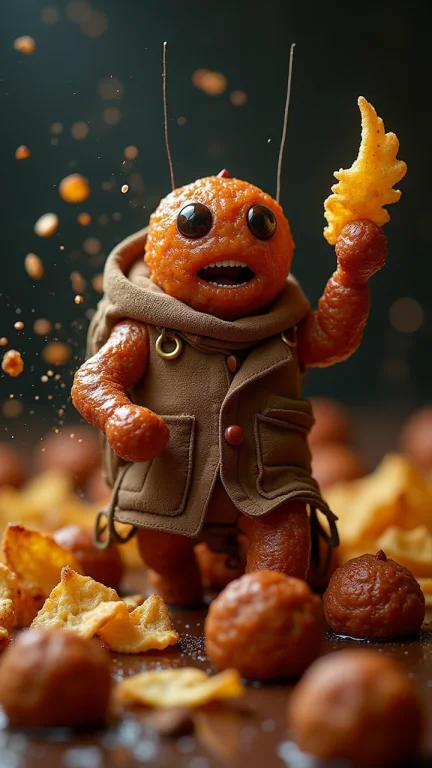 A Meatballs Funk Scene With A Warm, Hostile Fish And Chips N...