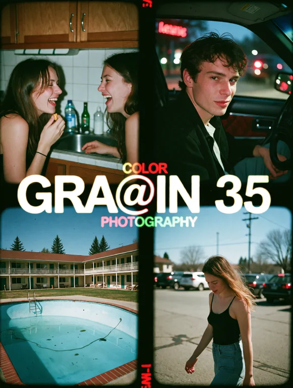 Grin35, Four Imperfect Candid Photographs Arranged Like A Ph...