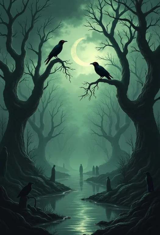 Generate A Breathtaking Cinematic Poster Of A Surreal Dark F...