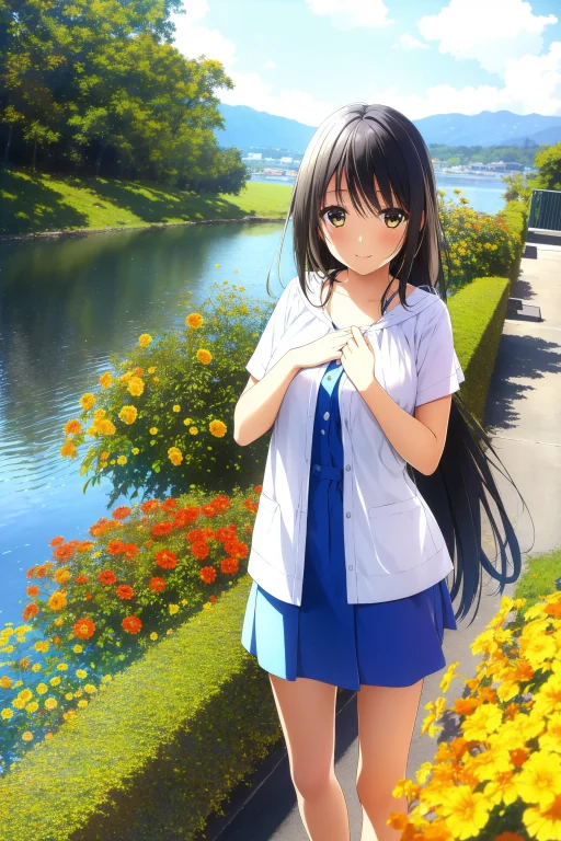 1girl, Epic Dreamscape, Fall Reeds And City, Majestic, Extre...