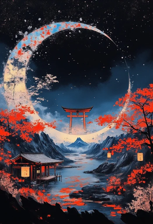 A Surreal Japanese Landscape Inspired By Parallel Worlds An...
