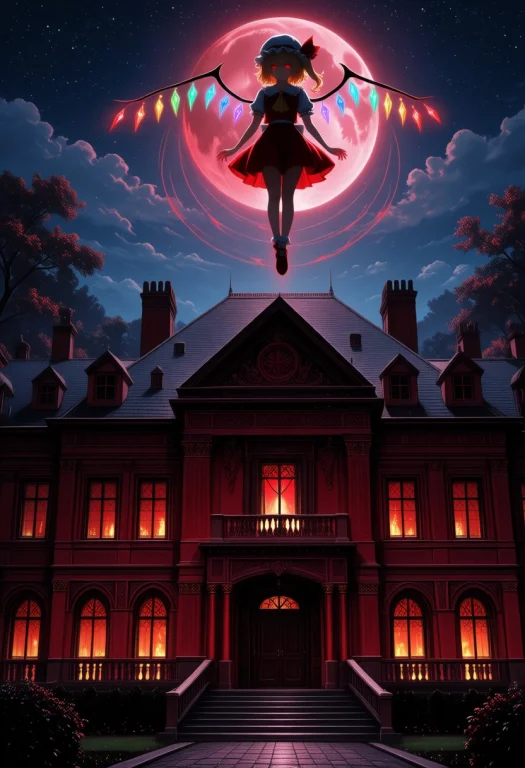 The High Quality Masterpiece Picture Depicts Flandre Scarlet...