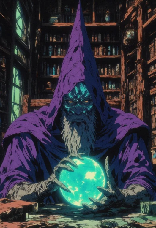 In The Dark Corner Of His Ancient Study Where Walls Are Alig...