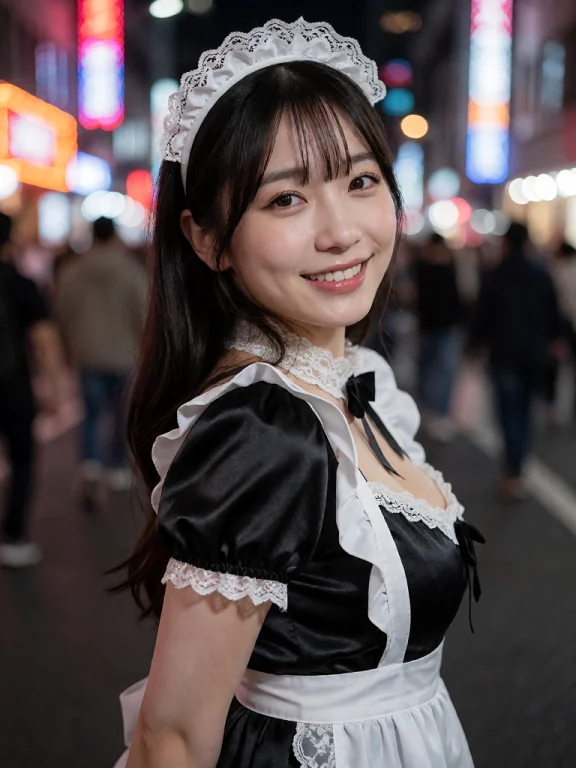Photorealistic Portrait Of A Young East Asian Woman With Lon...