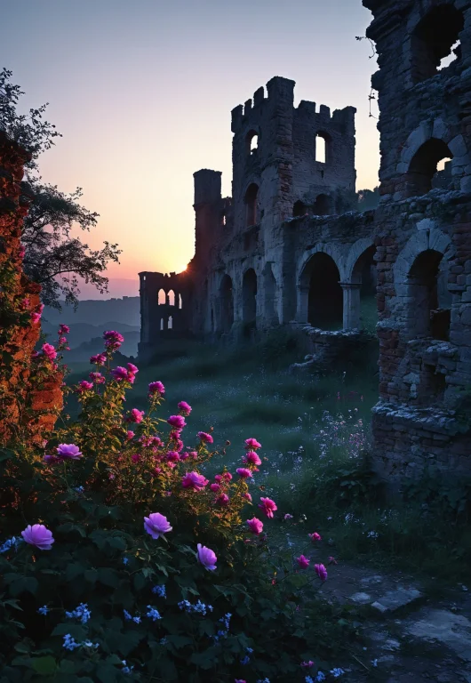 Castle Ruins, Twilight Serenity, Dawn, Floral Decay, Novusch...