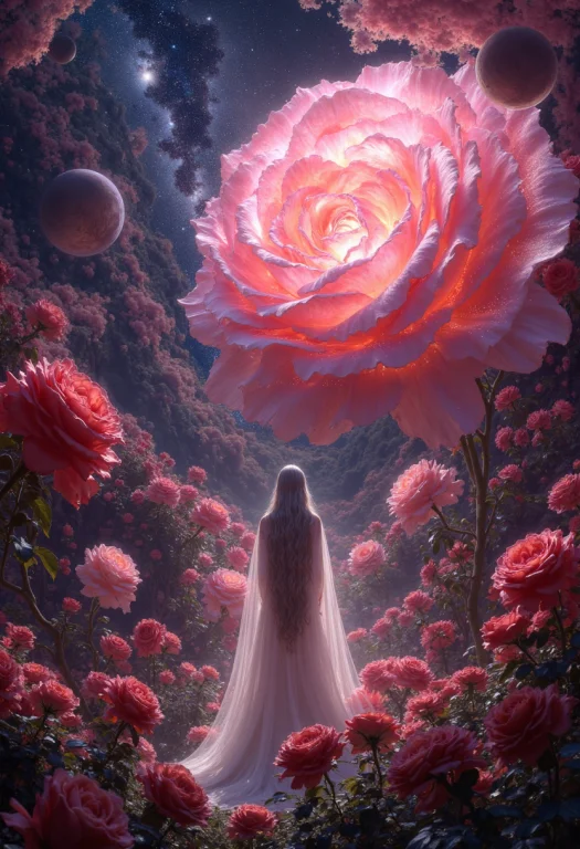 Deep Within A Swirling Nebula, Painted With Hues Of Crimson...