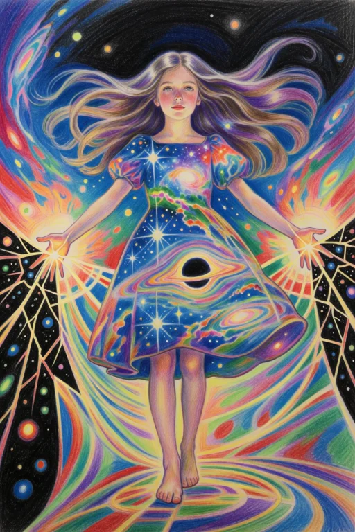 Best Quality, Artspiral, Psychedelic Art Nouveau Illustratio...