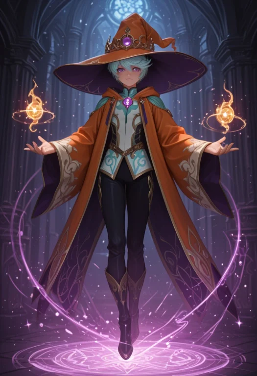 Masterpiece, Best Quality, Character, Witch Outfit, Long Ora...