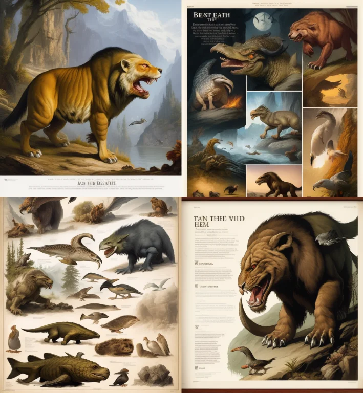 Beast From The Depth Of Earth, Wild Creature Roaming Freely,...