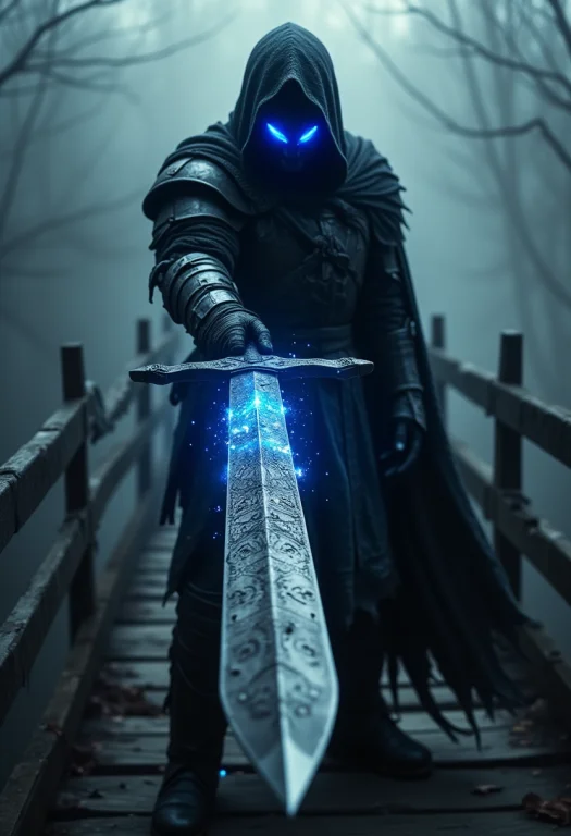 An Abyssal Knight, Draped In Tattered, Dark Armor That Pulse...