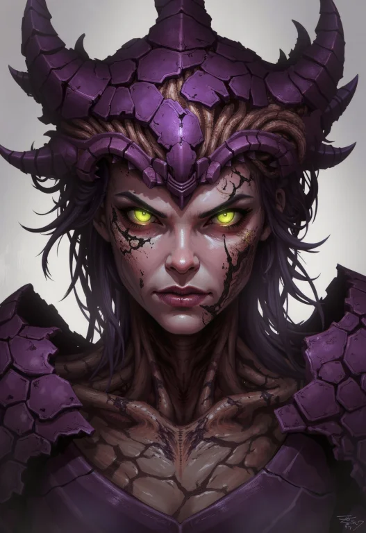 A Digital Painting Portrait In The Style Of Ck-js, Featuring...