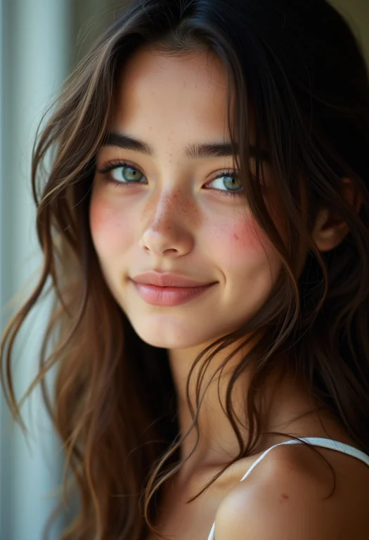 A Stunning Teenage Girl With Flawless Model-like Facial Feat...