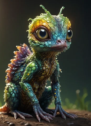 Centered Glistening-butterflyduckmonitor Lizard And Pathogen... — SDXL AI Prompt: (centered) Glistening-[(butterfly)|(Duck)|(Monitor lizard)] and ((Pathogen), org...