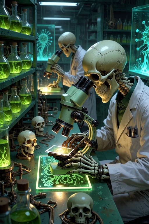 , Boneswm, A High-tech Laboratory With Workstations Of Polis...