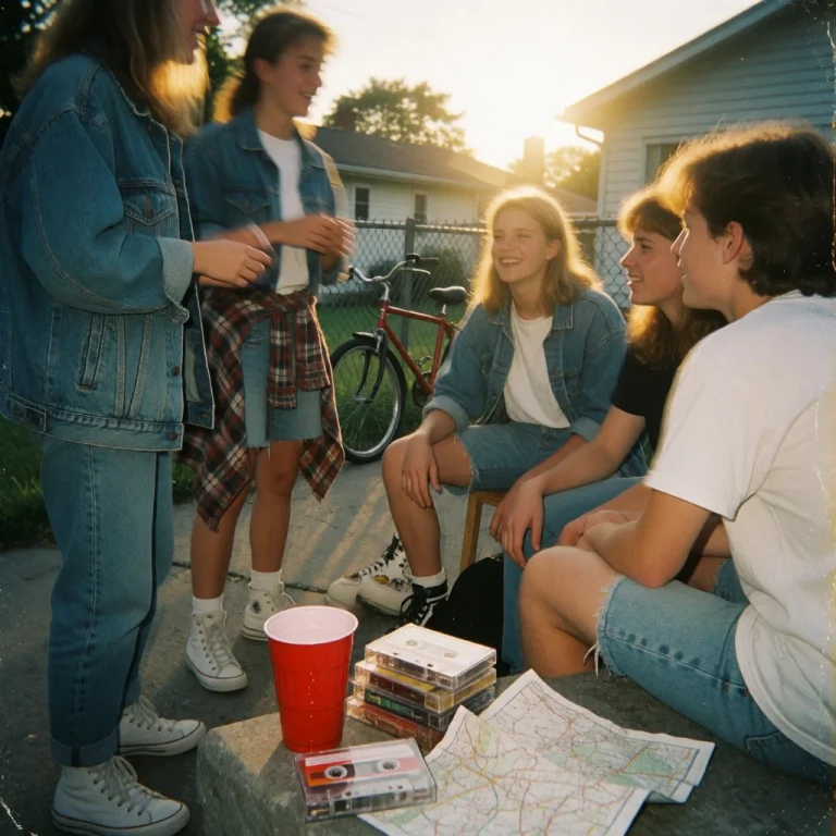 A Candid, Flash-lit Snapshot From A Disposable Camera, Circa...