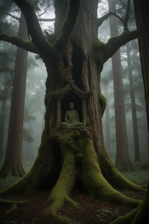 14. Ancient Japanese Cedar Forest, 2000-year-old Trees, Moss...