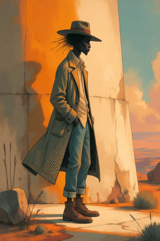 Strangedaal. A Aboriginal Man, Dark Skin, Wiry, Strong Build...